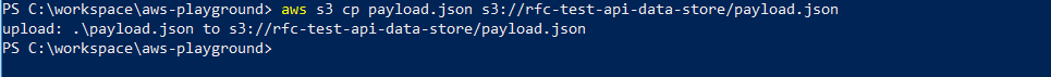 upload the payload.json